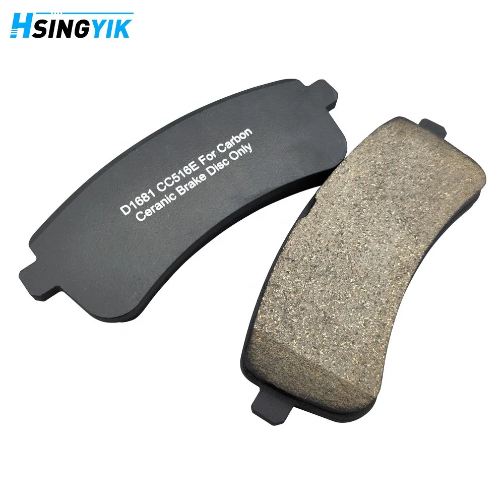 Hsingyik D1681 A0004203202 0004203700 S600 S500 S63 AMG GTS C63 AMG Rear Brake Pad for Carbon Ceramic Brake Disc Rotor