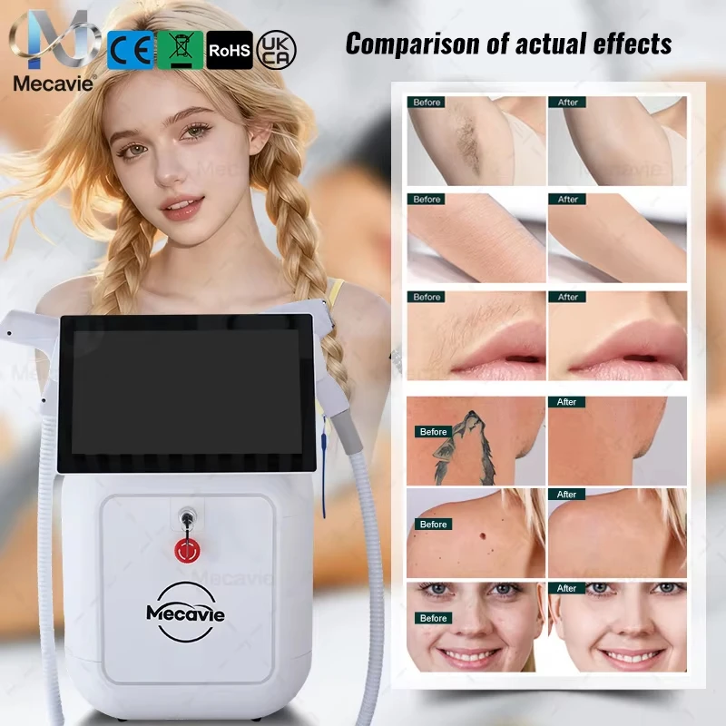 

2 in 1 Diode Laser 4 Wavelength Laser ND:YAG Pico Q-Switch Machine Newest Painless Hair Removal Skin Care 4000W