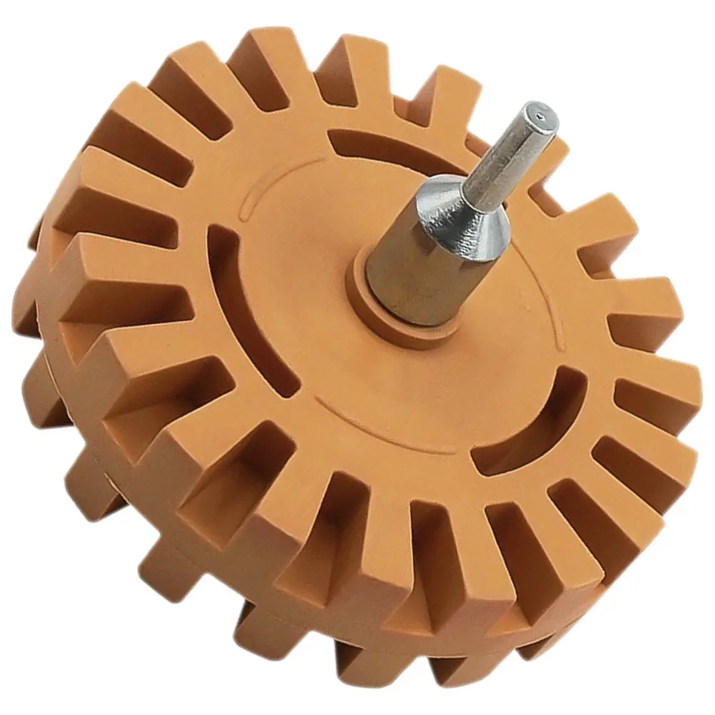 Eraser Wheel 4 Inch Rubber Adhesive Remover Car Decal Removal Wheel Efficient Sticker Remover for Auto Detailing Use