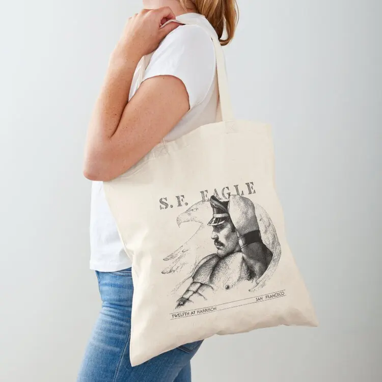 

San Francisco Eagle Vintage Retro LGBT Gay Leather Tote Bag canvas bags Big bag cute pouch bag