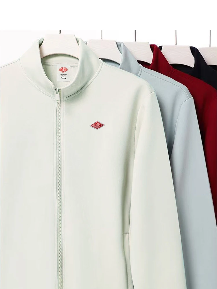 

Осенние горячие продажи, корейский стиль, пальто с вышивкой, повседневное пальто для мужчин и женщин с длинным рукавом и курткой на молнии, хлопковая водолазка, спортивный костюм, топ