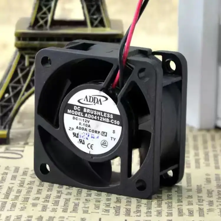 Original For ADDA AD0412HB-C50 DC 12V 0.10A Ball Bearing 4020 40mm Industrial Axial Cooling Fan