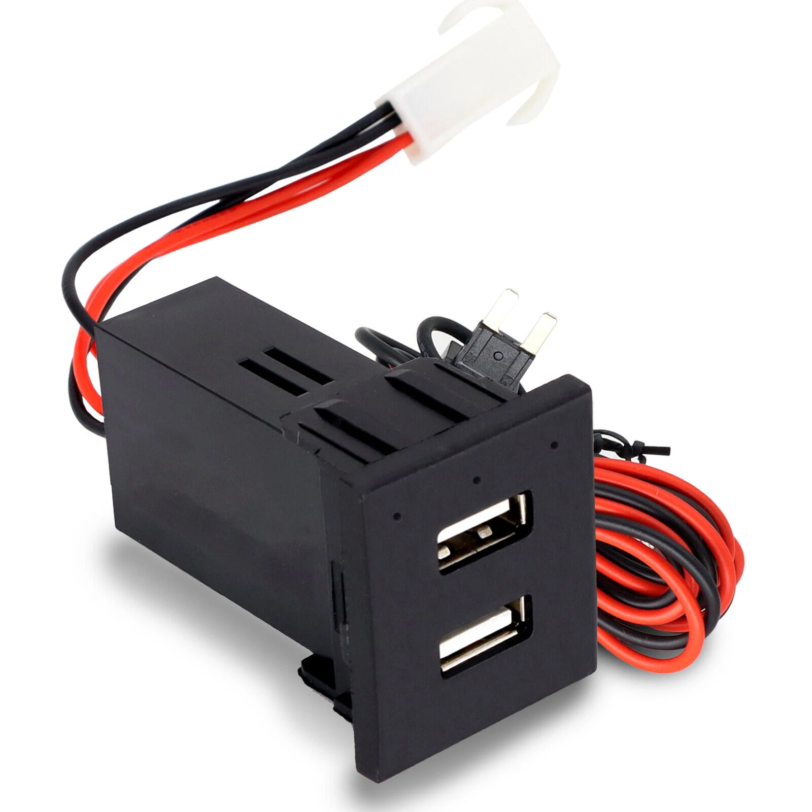 Caricatore per presa per auto Dual USB 3A 12-24V caricatore per adattatore di alimentazione per auto USB promozionale a LED per caricatore per auto