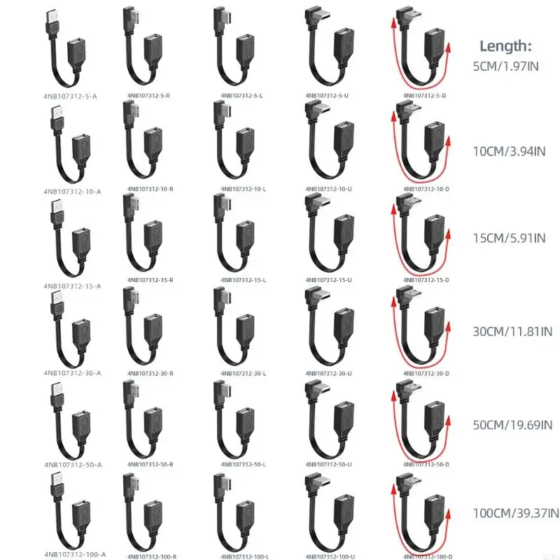 Q5WA USB2.0 Extender USB Extension Cable 480 Мбит / с передачи данных для USB -устройств