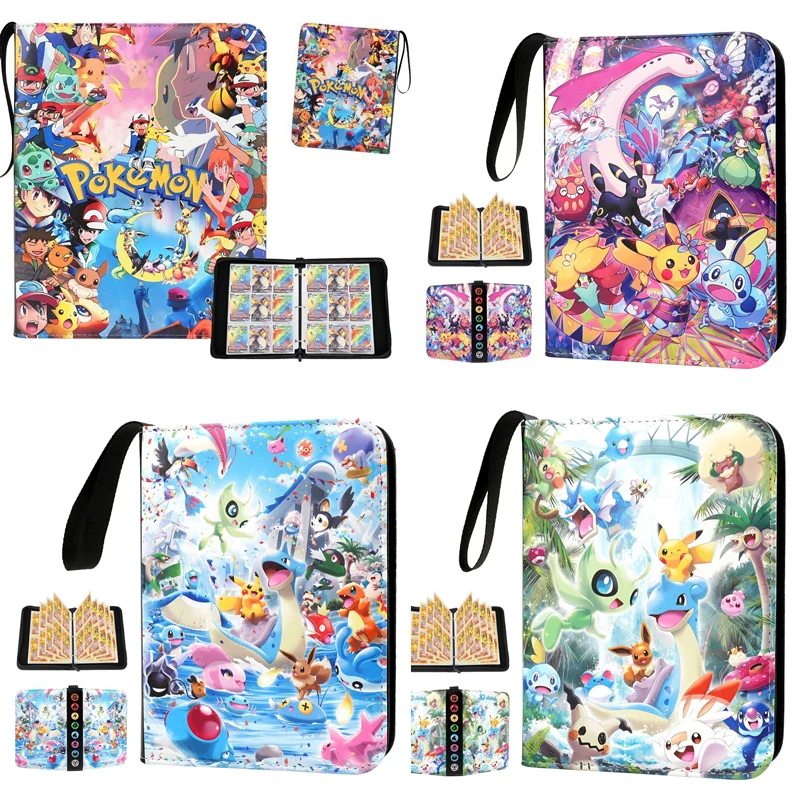 Diy Pokemon Kaart Album Pikachu Eevee Squirtle Charmander Kaart Boek Collectie Album Anime Collectie Actie Speelgoed Figuren Gift