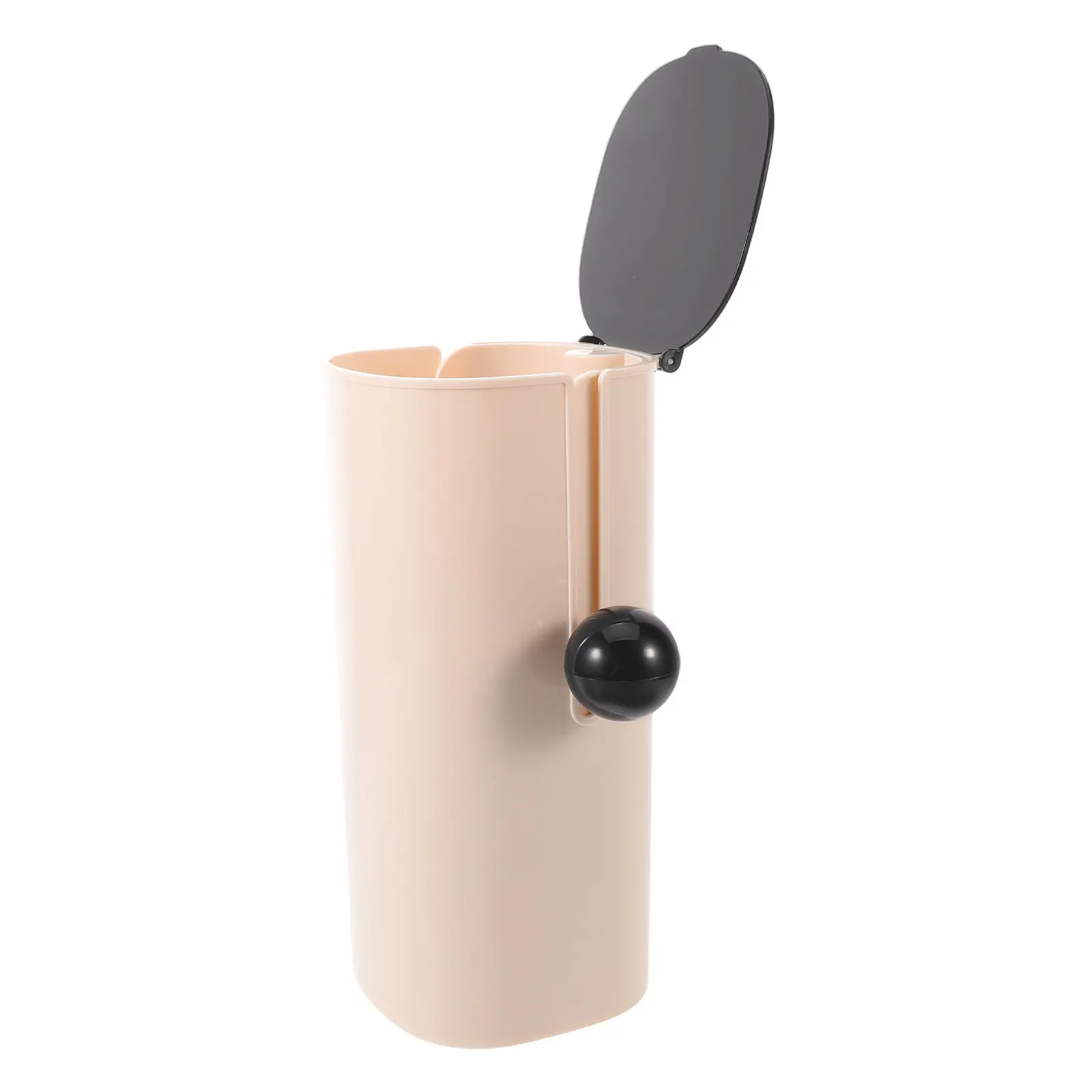 Covered Makeup Brush Storage Bucket Sturdy Base Dustproof Brush Organizer Desk Pencil Holder Stationery Container