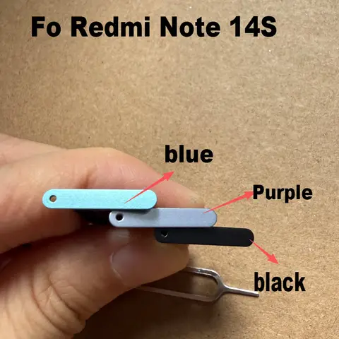 New For Xiaomi Redmi Note 14S Sim Card Tray Slot Holder Socket Adapter Connector Repair Parts Replacement
