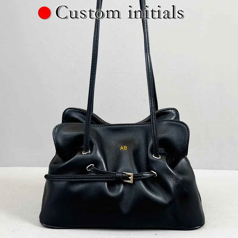 

Custom Initials Cowhide Dada Nappa Small Bags For Women Luxury Designer Handbags Purses 2025 New In Leather Belt Buckle Shoulder
