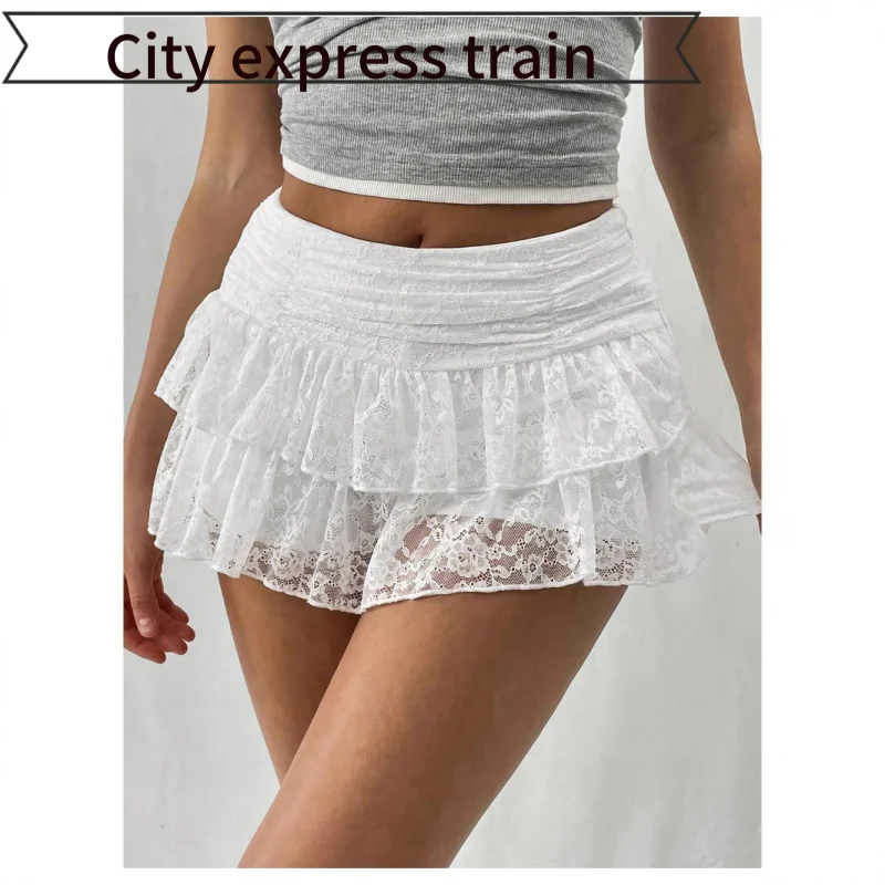 

Многослойная юбка-пачка Slim Fit Par Dr Sexy с вышивкой и шнуровкой, средней длины, удобная для фигуры