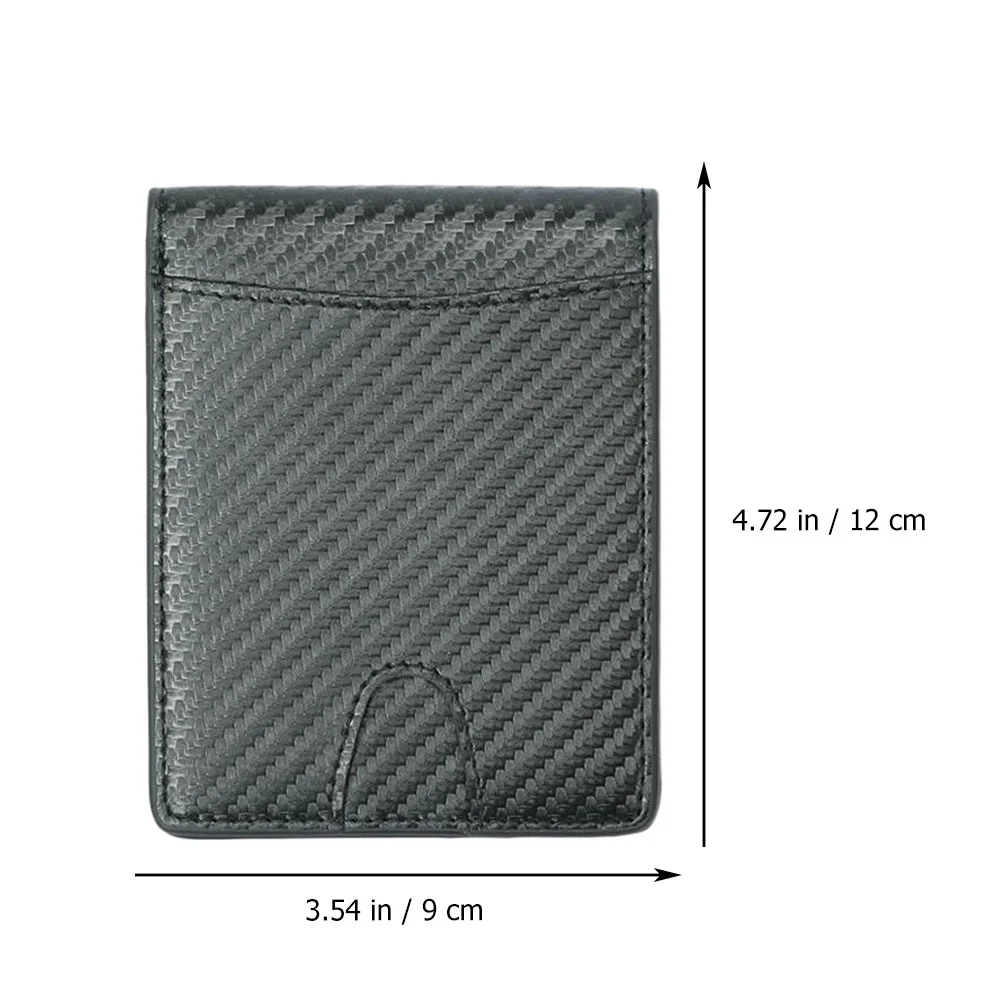 1Pcs Anti Theft Wallet for Men Fashion Fiber Pattern Credit Card Holder Portable Multifunction Wallet for Daily Use