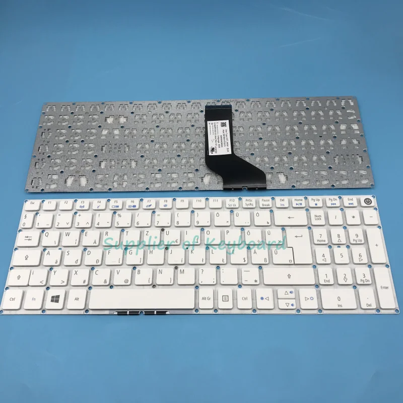 NEW Hebrew/Hungarian Keyboard For Acer Aspire E5-573 E5-573T E5-573TG E5-573G E5-722 E5-772 V3-574G E5-532G LV5T_A50B White