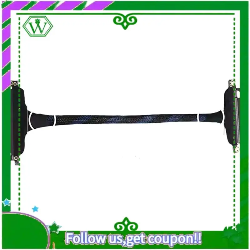 

ABIK-PCIE 5.0 X16 Adapter Cable Gen5 Server Silver-Plated Soft Cable 30CM For RTX 5090 Graphics Card