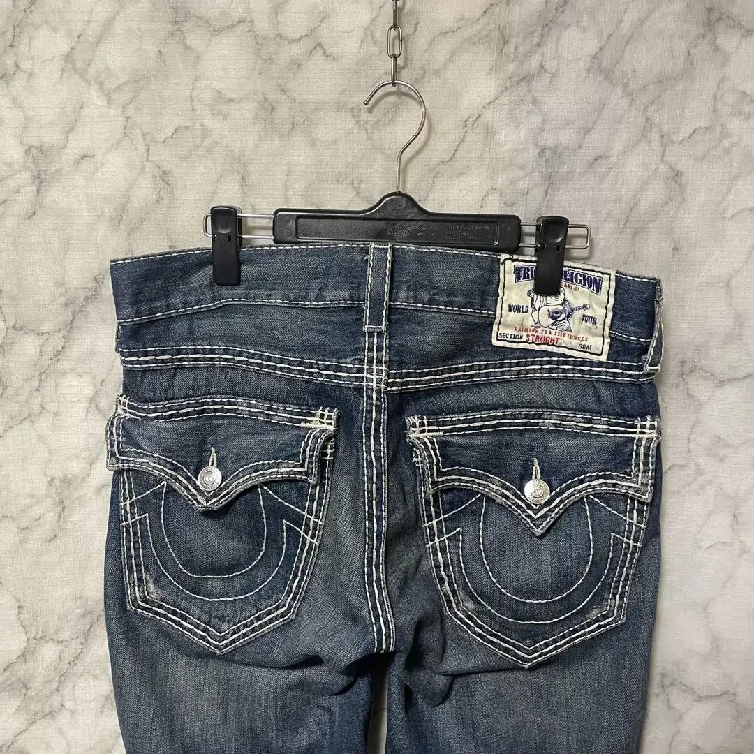 2000's Echte Religie Laagbouw Y 2K Super T Bootcut Uitlopende Jeans Street Denim Broek Harajuku Hoge Taille Jeans Met Wijde Pijpen