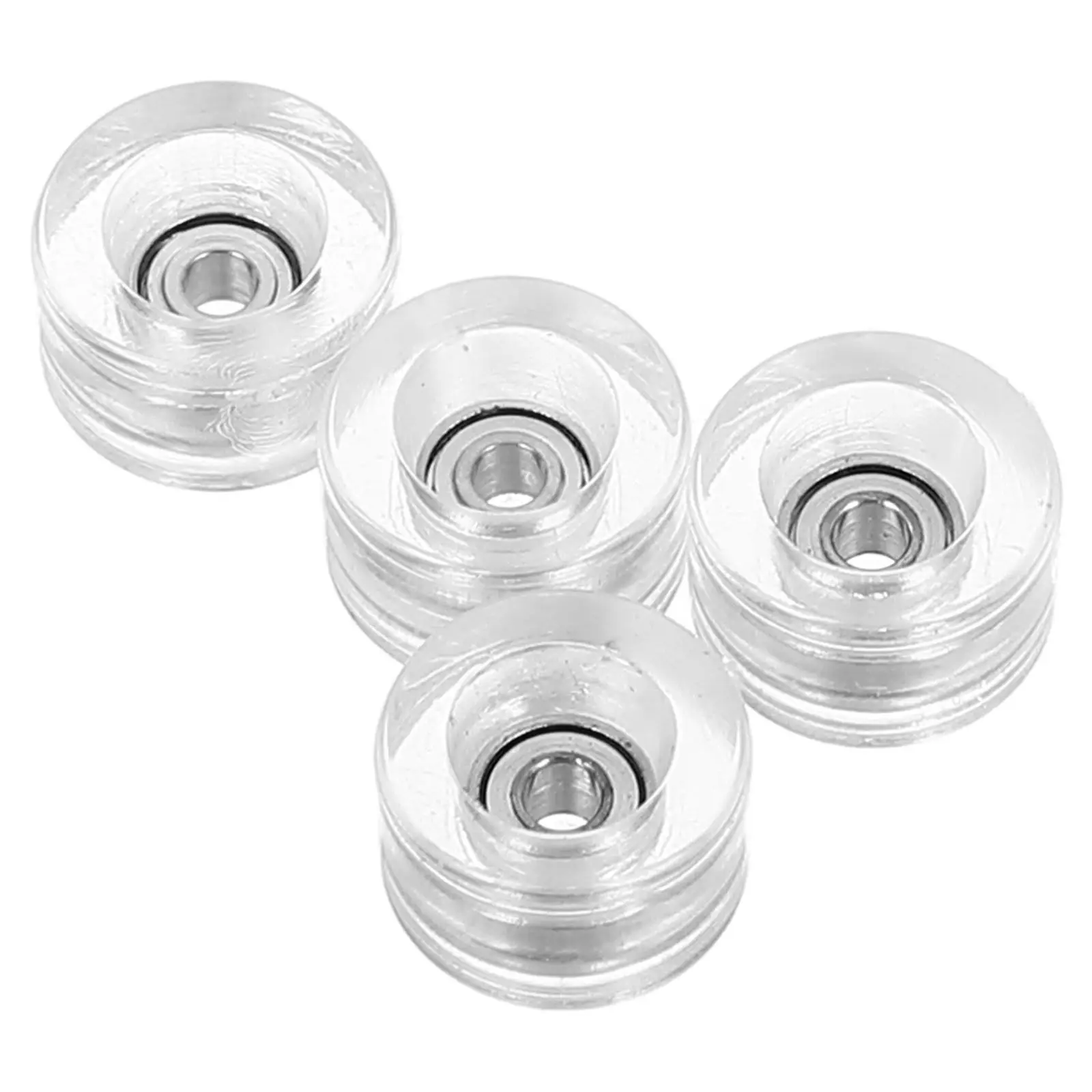 

4Pcs Premium Finger Skateboard Wheels with Bearings Lightweight Sturdy Design for Smooth Fast Movement Ideal for Tricks Stunts