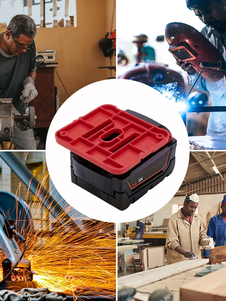 Soporte de batería para Milwaukee M18, soporte montado en la pared para batería de litio de 18V, estantes y cajas de herramientas, 5 uds.