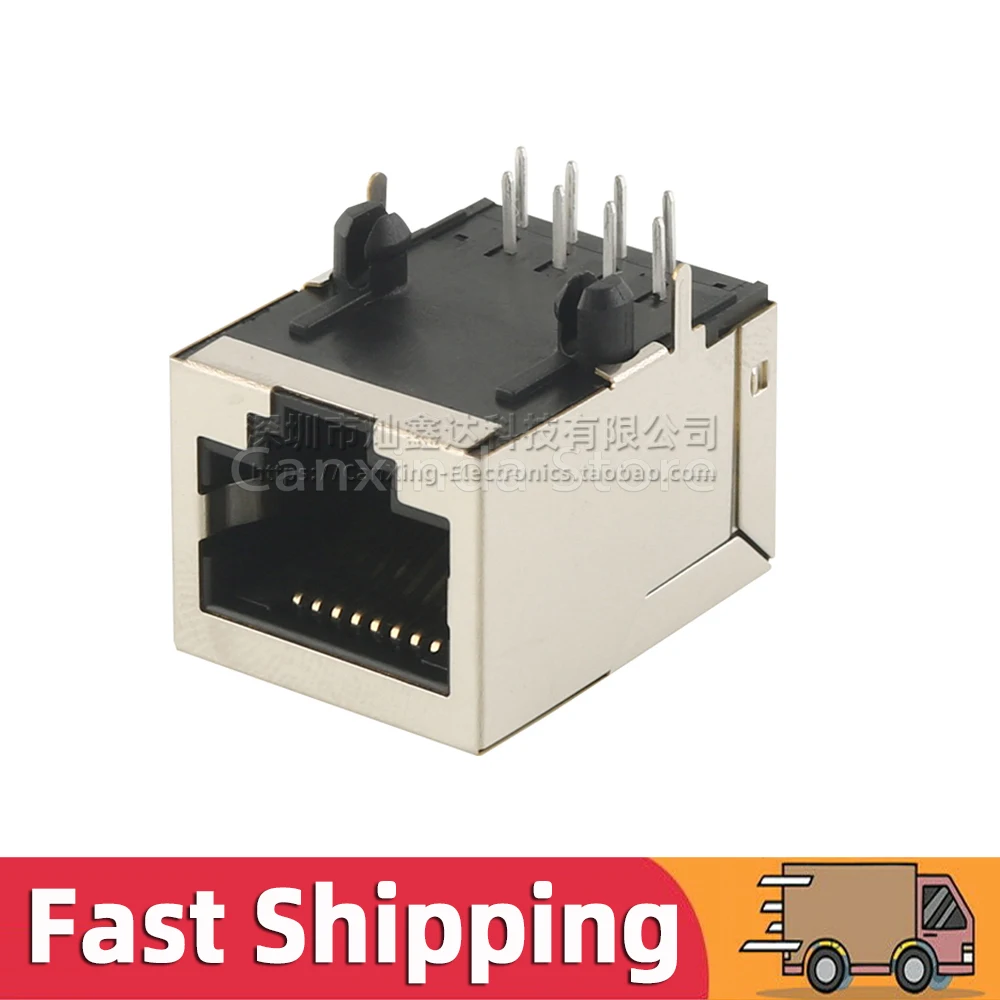 2 stücke KLU1S041CLF RJ45 Jack Netzwerk Single Port Magnetische Filter Interface Stecker Integrierte 100 Base-TX KLU1S041C