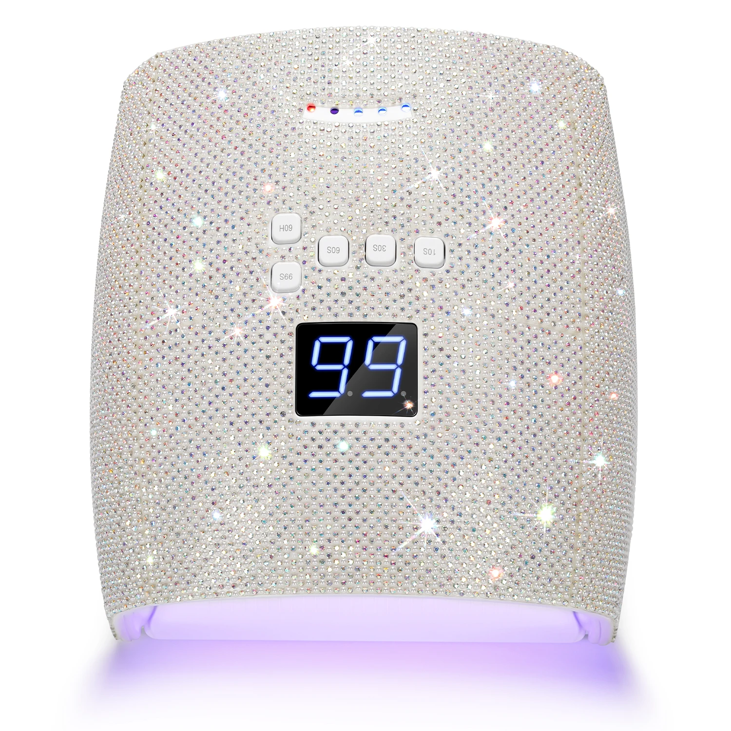 مجفف أظافر شحن لاسلكي آلة أظافر UV 33LEDS مسمار مصباح الموقت الاستشعار التلقائي مع 5 أوضاع الموقت #1