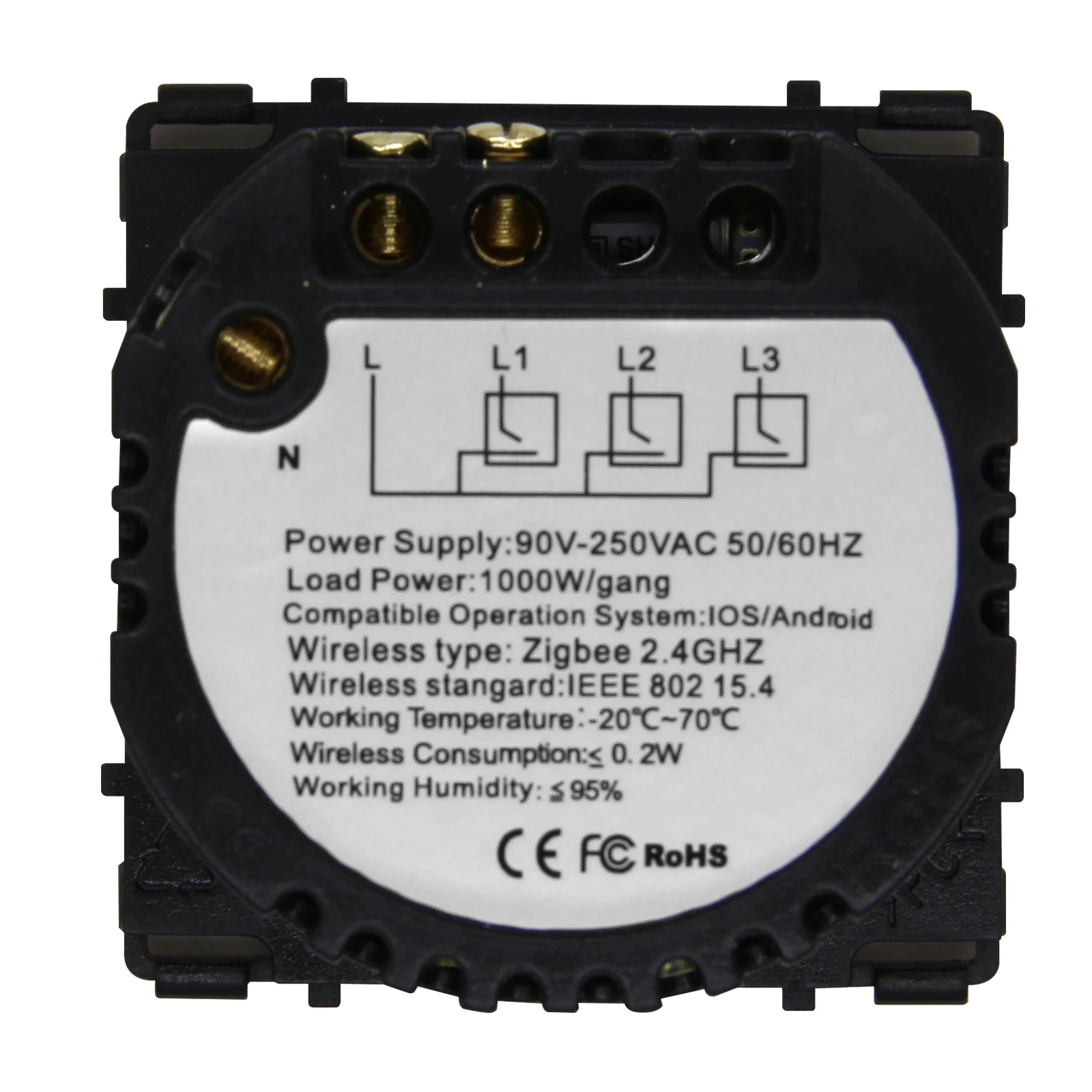 Bseed ZigBee สวิตช์ไฟอัจฉริยะสวิตช์ฟังก์ชั่นสวิทช์เซ็นเซอร์สัมผัสรองรับ Tuya Google ชีวิตอัจฉริยะควบคุมเป็นกลาง