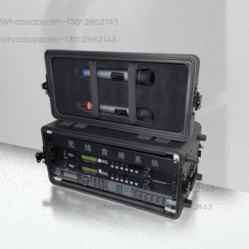 NEW  1PCS     Microphone Air Case 2U3U4U6U Receiver Power Amplifier Flight Case