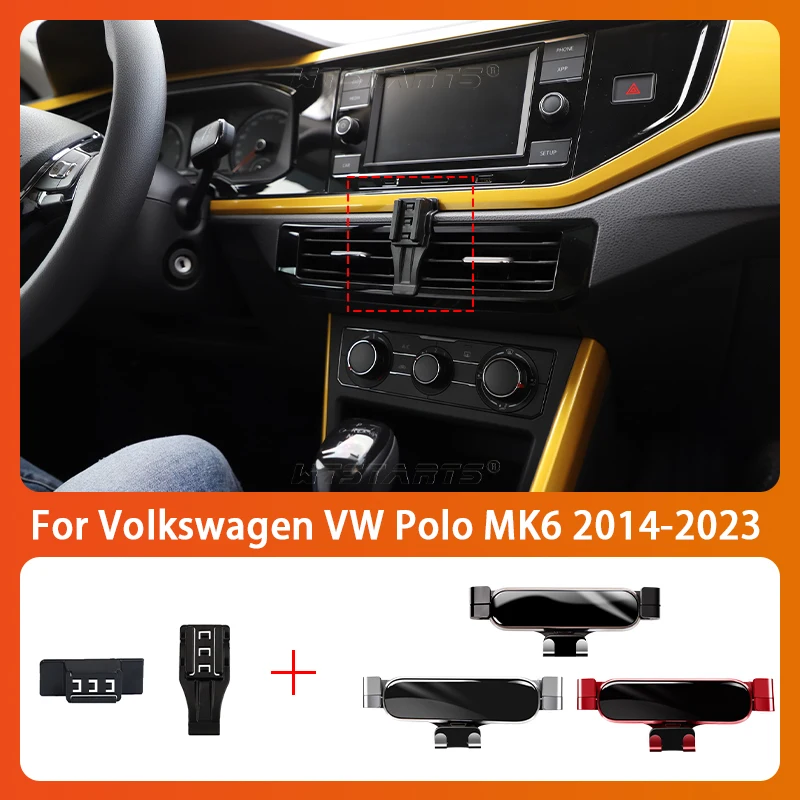 

Автомобильный держатель для Volkswagen VW Polo MK6 2014-2021, вращение на 360 градусов, специальный кронштейн для крепления GPS, аксессуары