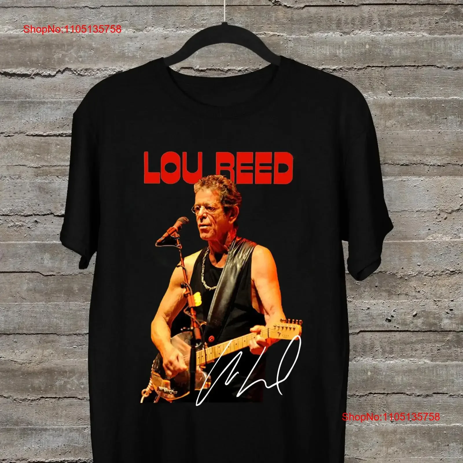 NEW Lou Reed Singer Signature Classic Black All Size T Shirt vintage Washed Breathable Soft Stylish Top For Everyday Wear
