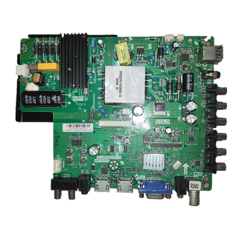 Free shipping! tp.vst59s.pb758 6m59AX3    43D1400    Three in one TV motherboard tested well