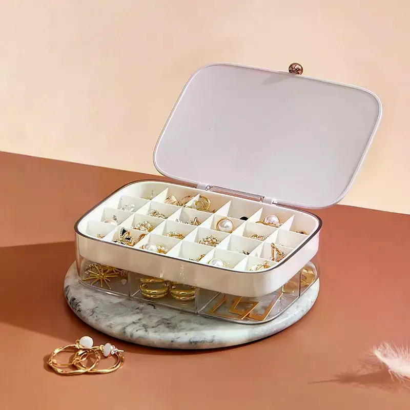 A Stylish Multi Layered Waterproof Jewelry Storage Box Perfect For Organizing And Storing Jewelry