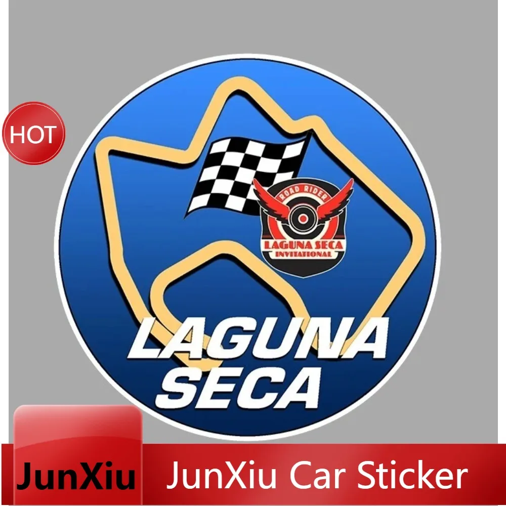 Vinyl Decal Laguna Seca Circuit Racing Track Waterproof UV For Motorcycle Fade Resistant Motorcycle Decoration