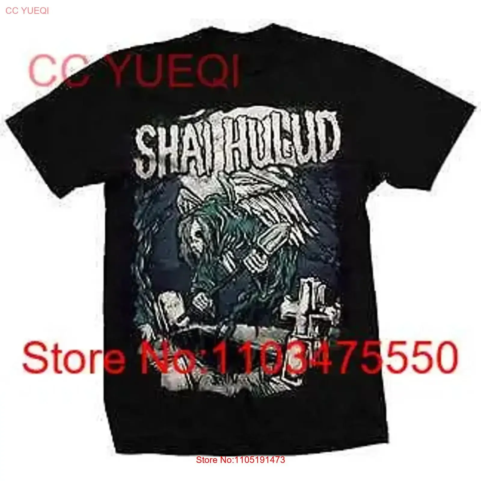 T-shirt Vintage délavé, légèrement à la mode, streetwear, polyvalent, unisexe, doux et confortable, musique Shai Hulud
