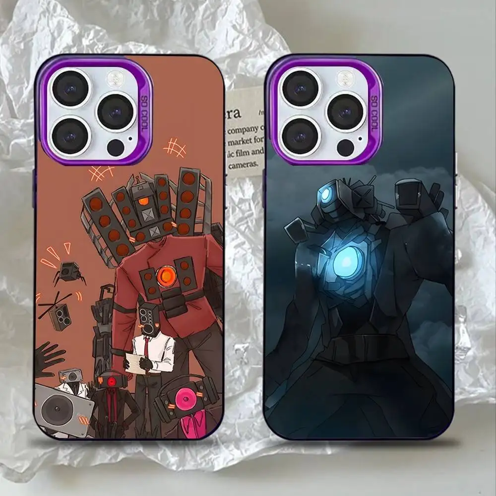 

Чехол Skibidi для туалетного телефона для iPhone 16,15,14,13,12,11, Mini, Pro, SE, MAX Фиолетовый матовый силиконовый чехол