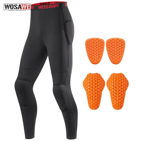 WOSAWE Summer Motorcycle Racing Pants Men's Motocross Off-Road Pants Black Mountain Bike Cycling Moto Pants