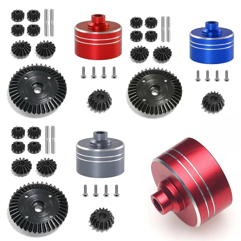 

For TAMIYA XV02 TT02 TT02B 1/10 RC Car Upgrade Parts Differential Teeth Shell +Ring Gear & Bevel Gear Kit