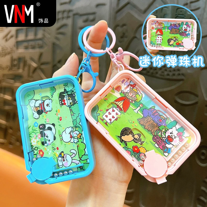 Pinball keychain game console student toy bag pendant