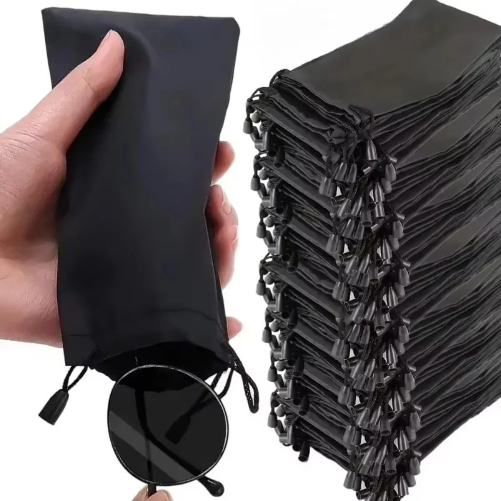 Drawst Closure Drawstring Storage Pouch Lightweight Durable Portable Waterproof Dustproof Pouches Black Dustproof