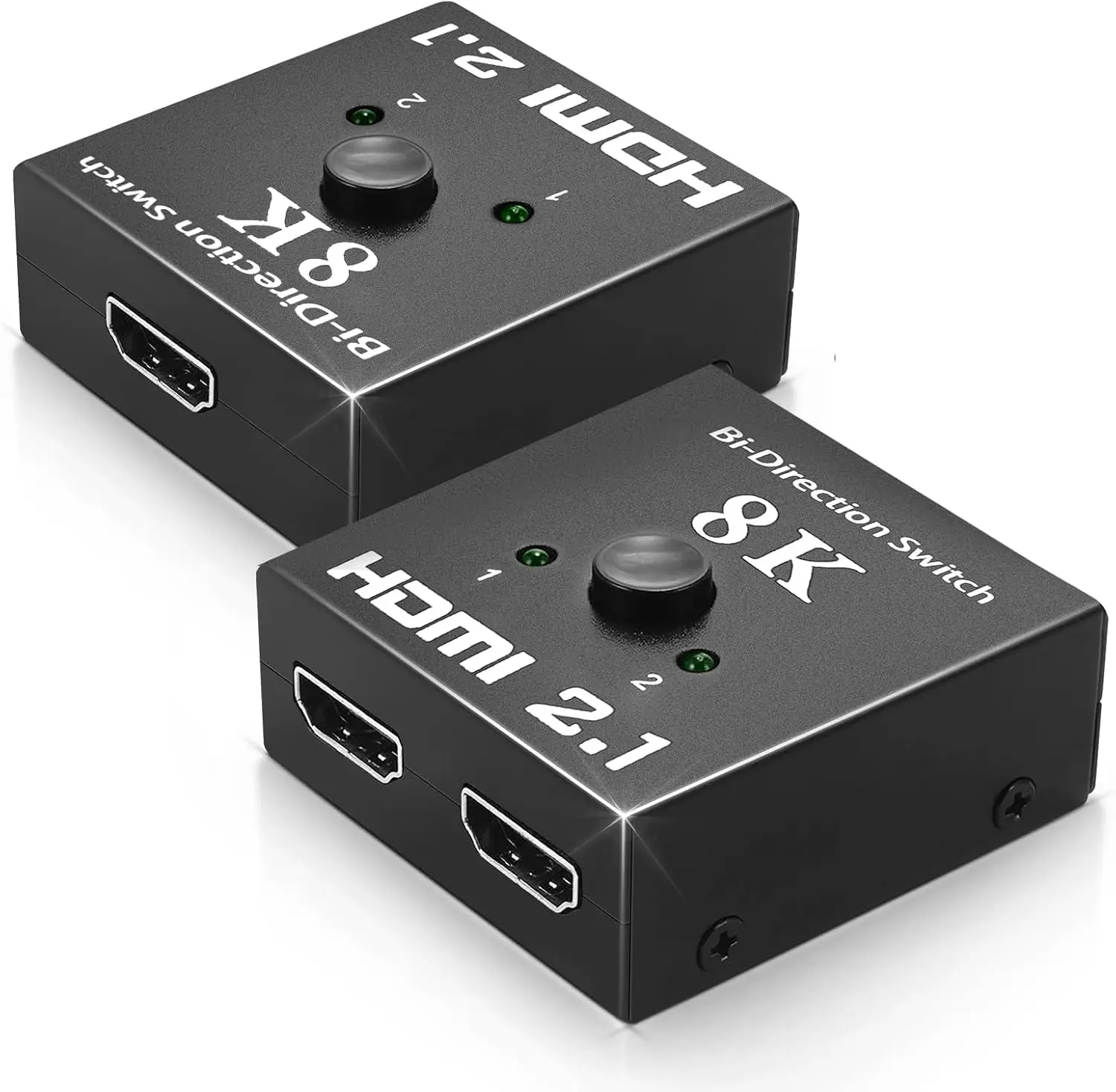 10PCS 2-in-1 8K For HDTV 2.1 Switch 48Gbps Auto-Switching Box For PS5 Xbox Series PC Supports 8K60Hz HDCP Video Splitters Conver