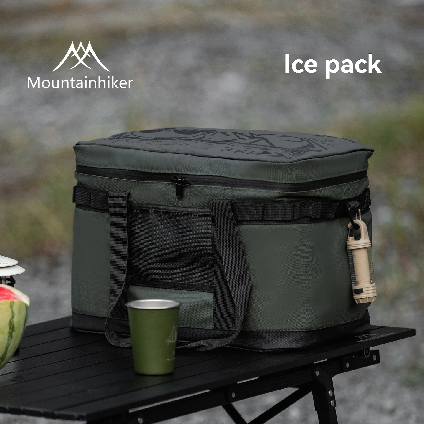 

Mountainhiker Ice Pack Открытый Кемпинг Изоляционная и консервационная сумка для хранения 900D Ткань Оксфорд Алюминиевая пленка Внутренний вкладыш