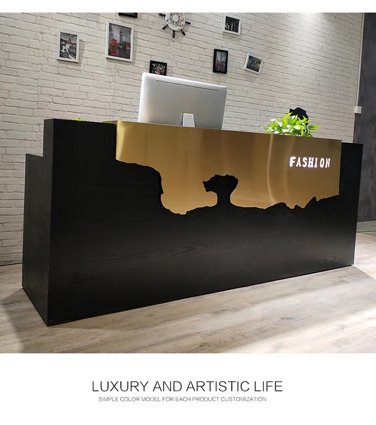 

Creative Clothing Store Bar Counter Cashier Small Counter Beauty Salon Barber Shop Restaurant Reception Desk