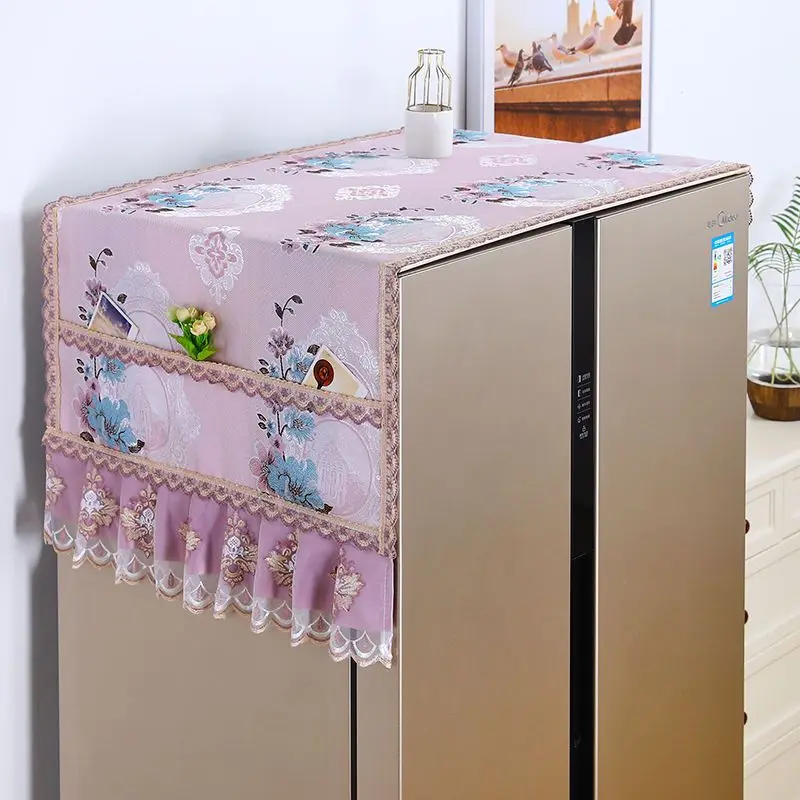 Refrigerator Dust Cover Double Door European Dust Cloth Cover Cloth Protective Cover Microwave Washing Machine Single Door Cover