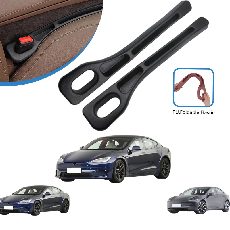 

Car Seat Gap Filler Side Seam Plug Strip Leak-proof Filling Strip For Tesla Model 3 Hodel S Car Decoration Accessories