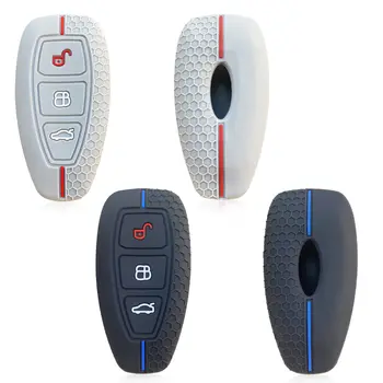 適用於福特嘉年華、全順、訂製版、蒙迪歐、翼虎2、翼搏、福克斯Mk4的矽膠鑰匙套保護殼,3鍵折疊式 10 最佳銷售 蒙迪歐MK4內飾 - №1