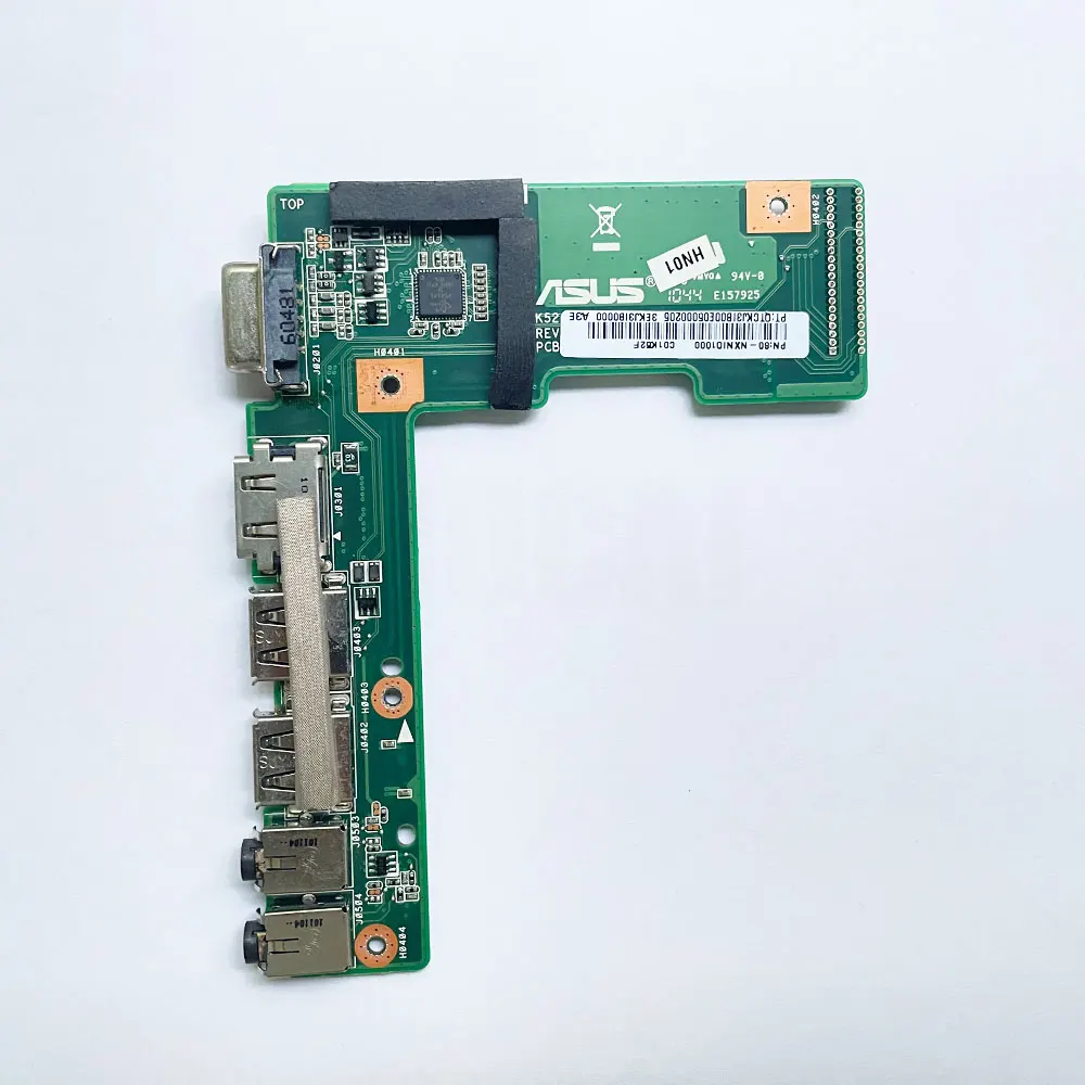 Placa de alimentación USB para ordenador portátil ASUS, dispositivo de alimentación de cc, LAN, K52, K52J, K52JR, K52JE, K52JC, K52DR, X52F, K52F, X52J