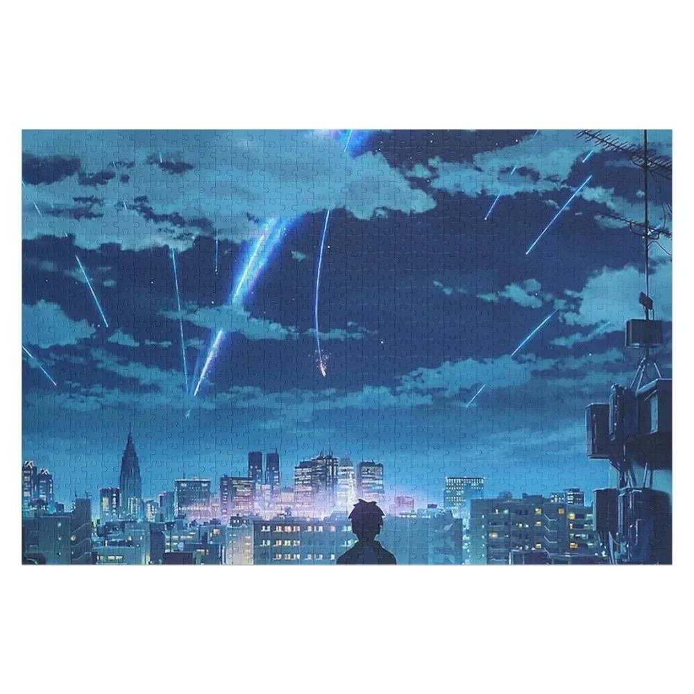 

kimi no na wa (your name) Taki Stars Night Sky Jigsaw Puzzle Wood Adults Wooden Decor Paintings Wood Photo Personalized Puzzle