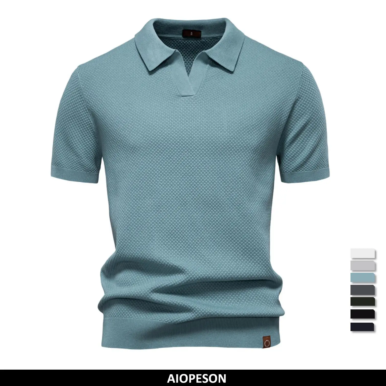 Men's Summer Breathable Polo Shirts Casual Solid Color