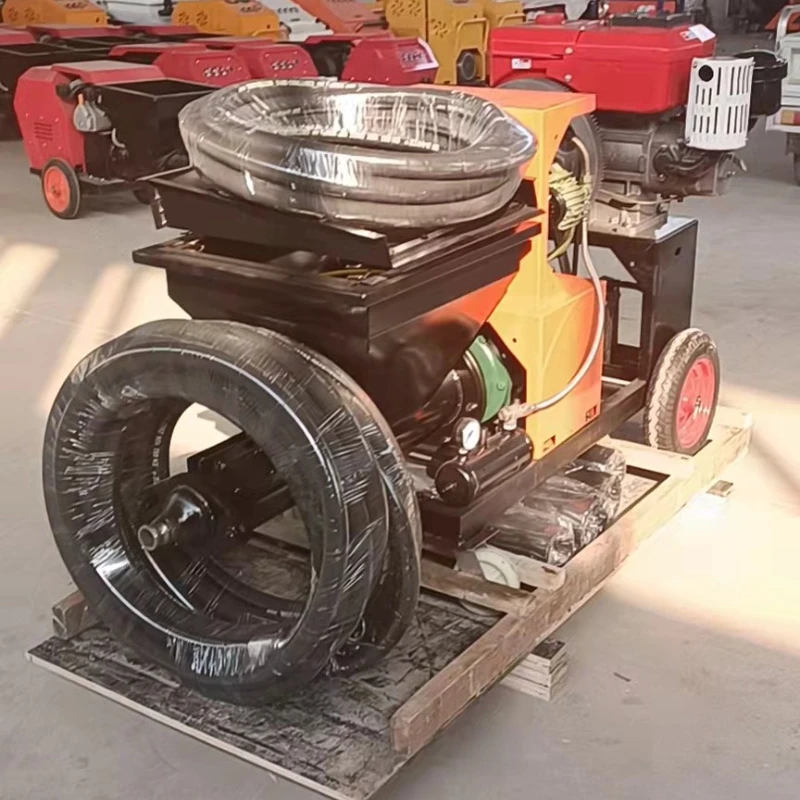 

Factory Direct YG-318 Automatic Mortar Plastering Sprayer Multi-Mortar Types 80L Hopper 50m Distance