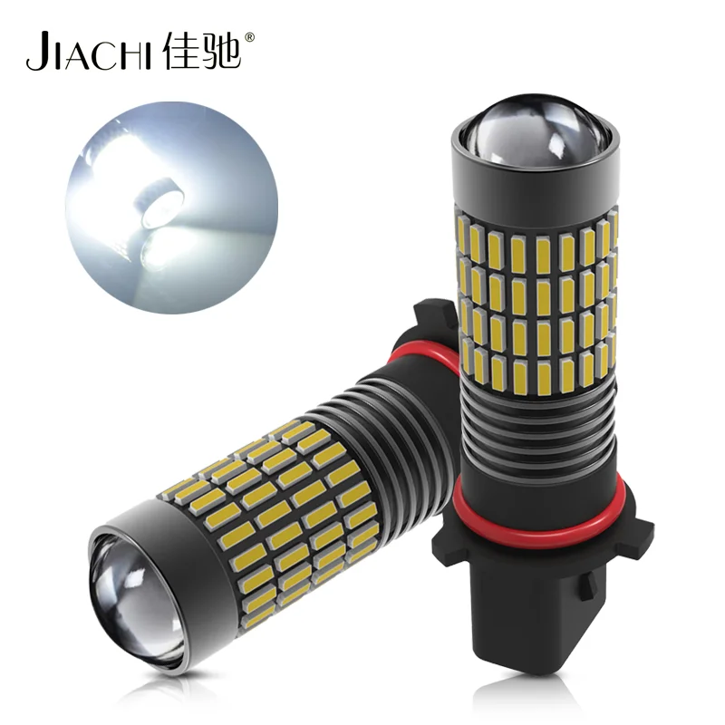 Jiachi 2PCS P13W Led Fog Lamp HB3 HB4 9005 9006 H10 H11 Car Replacement Bulb 4014Chip 102SMD Auto Daytime Running Light DC12-24V