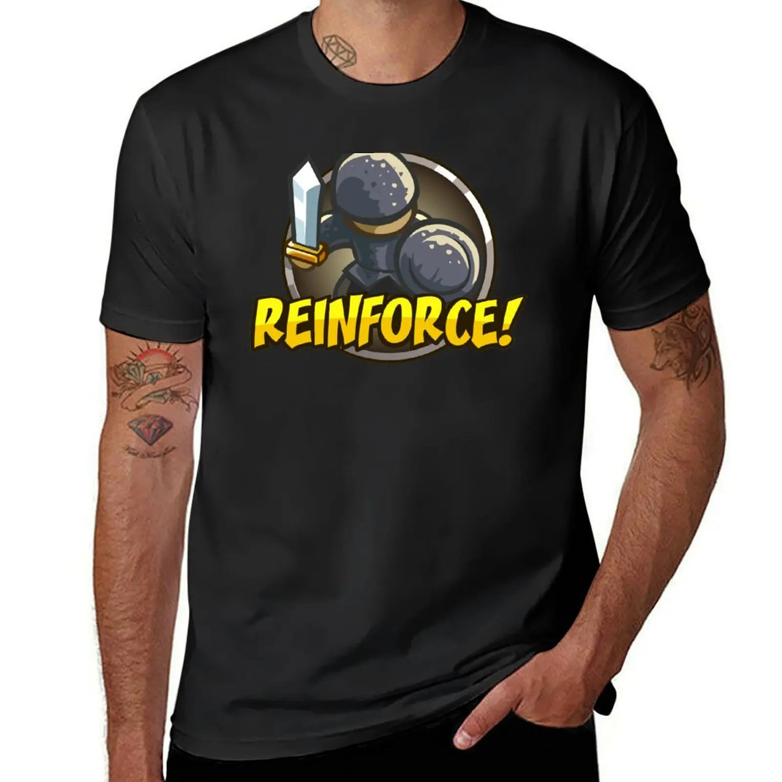 Reinforce! T-Shirt sports fans plain customizeds mens t shirt graphic