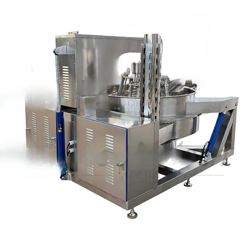 ماكينة طهي الكواكب الأوتوماتيكية سعة 650 لترًا - وعاء سترة تسخين كهربائي بخار الغاز مع خلاط متعدد المخالب