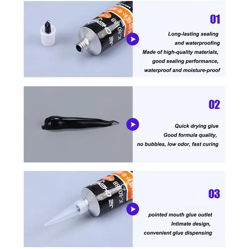 Tire Repair Glue Adhesive Auto Liquid Sealant For Tyre Super Viscosity Tire Repair Tool For Side Cracks Of Automobile Tires And