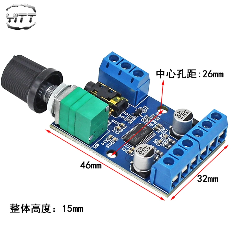 30Wx2 high-power stereo digital amplifier board 12V/24V power supply DIY amplifier module DY-AP3015