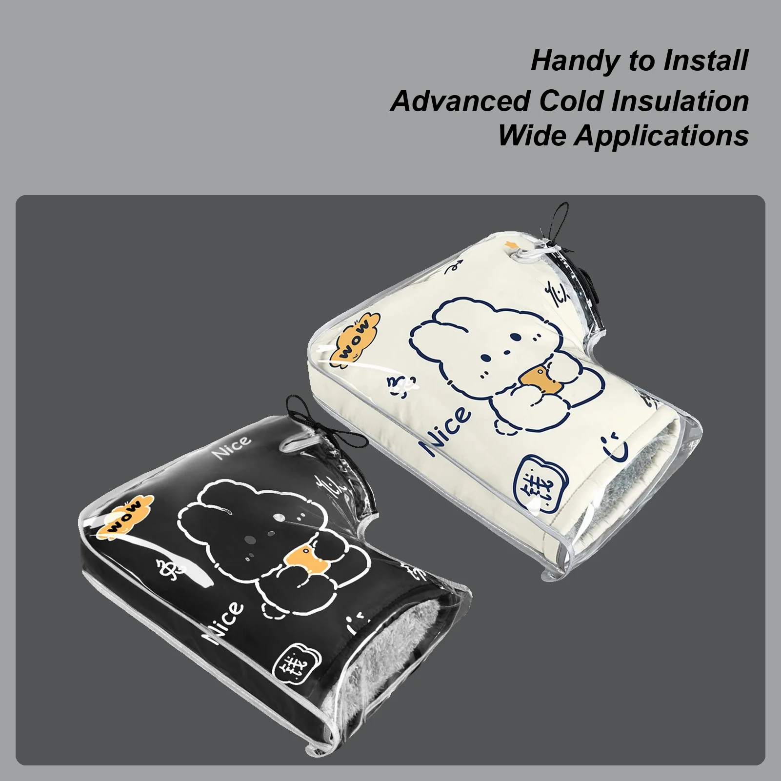 

Велосипедные рукавицы на руль, зимние ветрозащитные перчатки с героями мультфильмов, водонепроницаемые муфты для рук для зимы, езда на горном велосипеде, шоссейные велосипеды, электровелосипеды